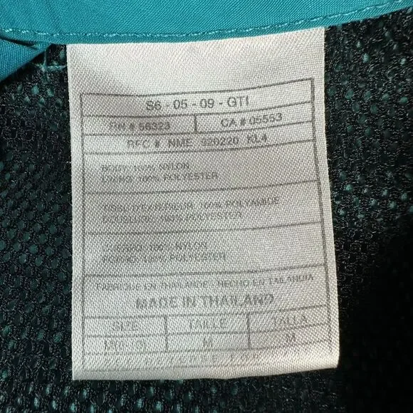 Vintage 90s Nike Womens Size Medium Teal Hooded 1/4 Zip Windbreaker Jacket Coat - Picture 10 of 11